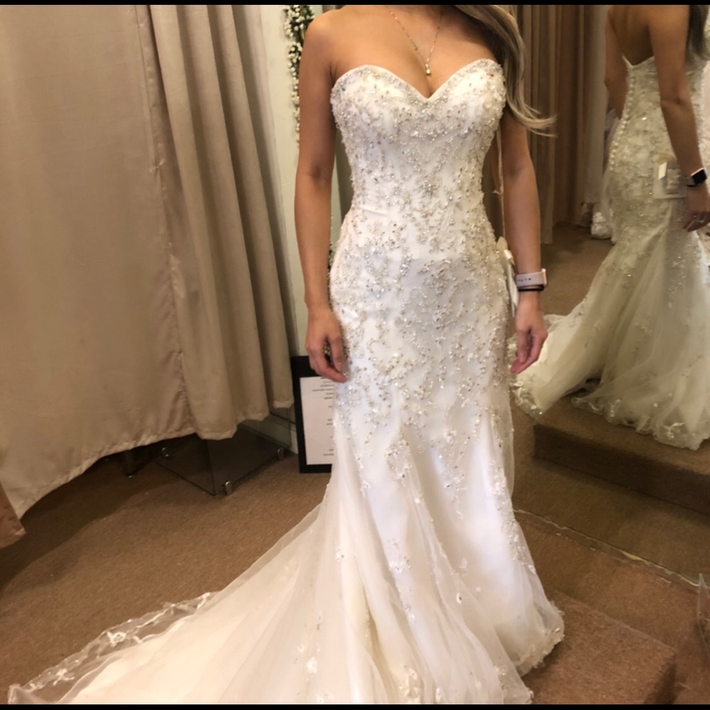 Wedding dress:  color is ivory